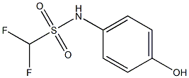 difluoro-N-(4-hydroxyphenyl)methanesulfonamide Struktur