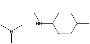 dimethyl(2-methyl-2-{[(4-methylcyclohexyl)amino]methyl}propyl)amine Struktur