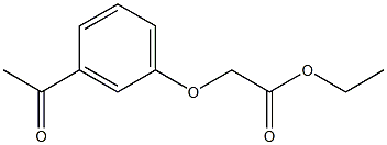 ethyl (3-acetylphenoxy)acetate Struktur