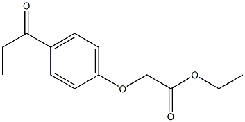 ethyl (4-propionylphenoxy)acetate Struktur