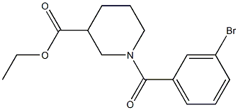 ethyl 1-(3-bromobenzoyl)piperidine-3-carboxylate Struktur