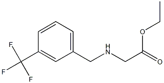 ethyl 2-({[3-(trifluoromethyl)phenyl]methyl}amino)acetate Struktur