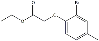 ethyl 2-(2-bromo-4-methylphenoxy)acetate Struktur