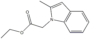 ethyl 2-(2-methyl-1H-indol-1-yl)acetate Struktur