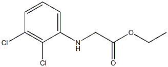 ethyl 2-[(2,3-dichlorophenyl)amino]acetate Struktur