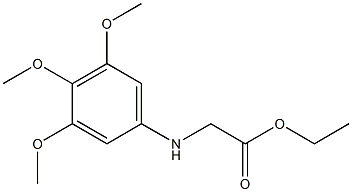 ethyl 2-[(3,4,5-trimethoxyphenyl)amino]acetate Struktur