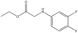 ethyl 2-[(3,4-difluorophenyl)amino]acetate Struktur