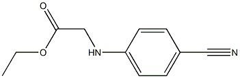 ethyl 2-[(4-cyanophenyl)amino]acetate Struktur