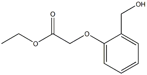 ethyl 2-[2-(hydroxymethyl)phenoxy]acetate Struktur