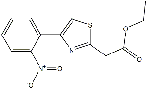 ethyl 2-[4-(2-nitrophenyl)-1,3-thiazol-2-yl]acetate Struktur