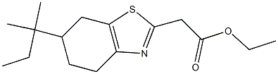 ethyl 2-[6-(2-methylbutan-2-yl)-4,5,6,7-tetrahydro-1,3-benzothiazol-2-yl]acetate Struktur