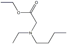 ethyl 2-[butyl(ethyl)amino]acetate Struktur