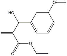 ethyl 2-[hydroxy(3-methoxyphenyl)methyl]prop-2-enoate Struktur