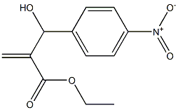 ethyl 2-[hydroxy(4-nitrophenyl)methyl]prop-2-enoate Struktur