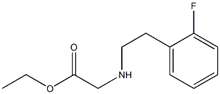 ethyl 2-{[2-(2-fluorophenyl)ethyl]amino}acetate Struktur