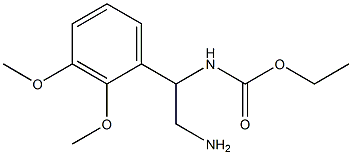 ethyl 2-amino-1-(2,3-dimethoxyphenyl)ethylcarbamate Struktur