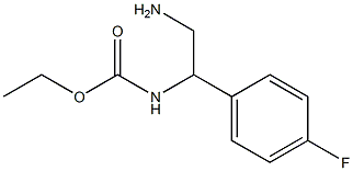 ethyl 2-amino-1-(4-fluorophenyl)ethylcarbamate Struktur