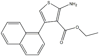 ethyl 2-amino-4-(naphthalen-1-yl)thiophene-3-carboxylate Struktur