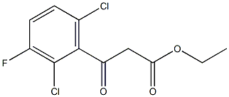 ethyl 3-(2,6-dichloro-3-fluorophenyl)-3-oxopropanoate Struktur