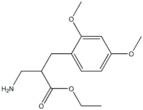 ethyl 3-amino-2-[(2,4-dimethoxyphenyl)methyl]propanoate Struktur