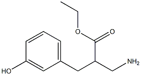 ethyl 3-amino-2-[(3-hydroxyphenyl)methyl]propanoate Struktur