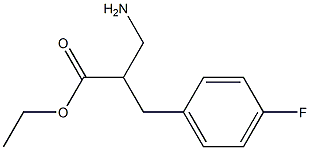 ethyl 3-amino-2-[(4-fluorophenyl)methyl]propanoate Struktur