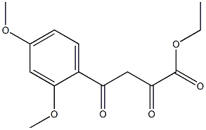 ethyl 4-(2,4-dimethoxyphenyl)-2,4-dioxobutanoate Struktur