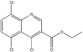 ethyl 4,5,8-trichloroquinoline-3-carboxylate Struktur