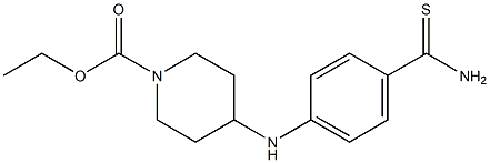 ethyl 4-[(4-carbamothioylphenyl)amino]piperidine-1-carboxylate Struktur