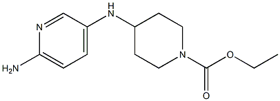 ethyl 4-[(6-aminopyridin-3-yl)amino]piperidine-1-carboxylate Struktur