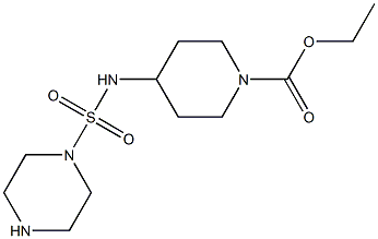 ethyl 4-[(piperazine-1-sulfonyl)amino]piperidine-1-carboxylate Struktur