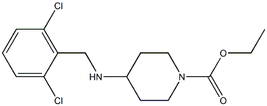 ethyl 4-{[(2,6-dichlorophenyl)methyl]amino}piperidine-1-carboxylate Struktur