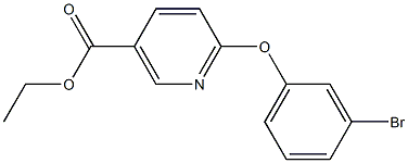 ethyl 6-(3-bromophenoxy)nicotinate Struktur