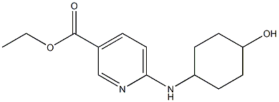 ethyl 6-[(4-hydroxycyclohexyl)amino]pyridine-3-carboxylate Struktur