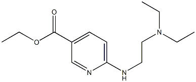 ethyl 6-{[2-(diethylamino)ethyl]amino}pyridine-3-carboxylate Struktur