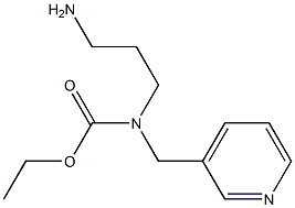 ethyl N-(3-aminopropyl)-N-(pyridin-3-ylmethyl)carbamate Struktur