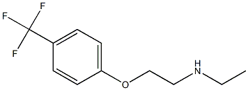 ethyl({2-[4-(trifluoromethyl)phenoxy]ethyl})amine Struktur