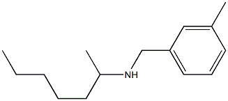 heptan-2-yl[(3-methylphenyl)methyl]amine Struktur