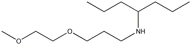 heptan-4-yl[3-(2-methoxyethoxy)propyl]amine Struktur