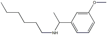 hexyl[1-(3-methoxyphenyl)ethyl]amine Struktur