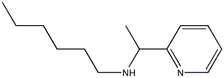 hexyl[1-(pyridin-2-yl)ethyl]amine Struktur