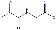 methyl [(2-chloropropanoyl)amino]acetate Struktur