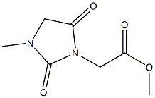 methyl 2-(3-methyl-2,5-dioxoimidazolidin-1-yl)acetate Struktur