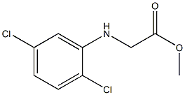 methyl 2-[(2,5-dichlorophenyl)amino]acetate Struktur