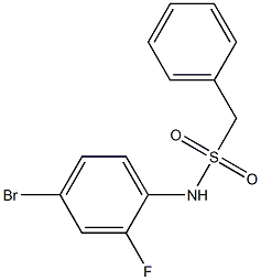 N-(4-bromo-2-fluorophenyl)-1-phenylmethanesulfonamide Struktur