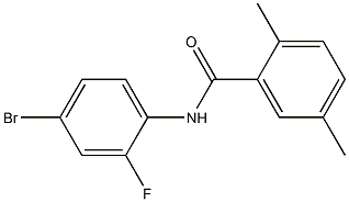 N-(4-bromo-2-fluorophenyl)-2,5-dimethylbenzamide Struktur