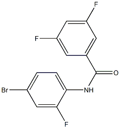 N-(4-bromo-2-fluorophenyl)-3,5-difluorobenzamide Struktur