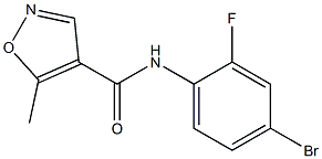 N-(4-bromo-2-fluorophenyl)-5-methylisoxazole-4-carboxamide Struktur