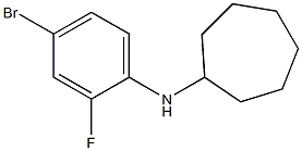 N-(4-bromo-2-fluorophenyl)cycloheptanamine Struktur