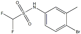 N-(4-bromo-3-methylphenyl)difluoromethanesulfonamide Struktur